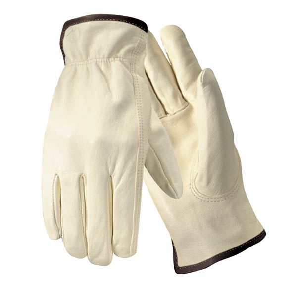 Wells Lamont Y0769 Grips Goatskin Leather Driver Work Gloves